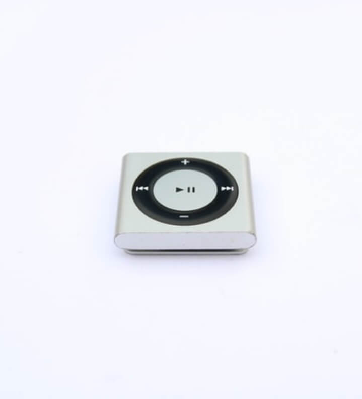 silver black round Ipod